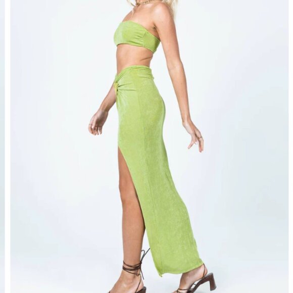 Princess Polly Karley Twist Set Green Size 0 - Picture 3 of 7